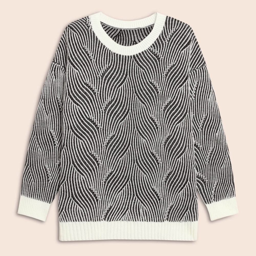 Wave Pattern Sweater - Picture 2 of 6